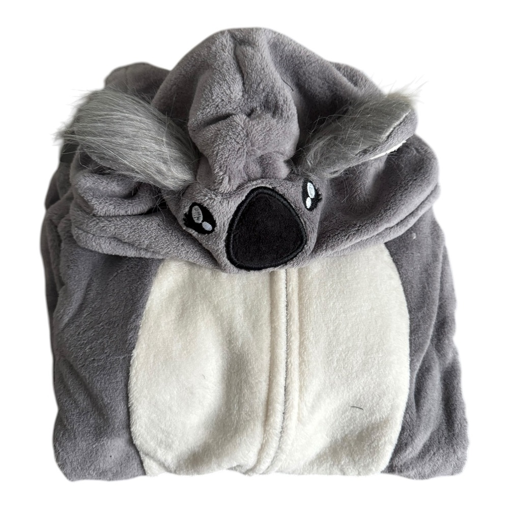 A2Z 4 Kids Koala Costume Onesie – Size 5–6 Years – Plush‎ Fleece Hooded Pajama